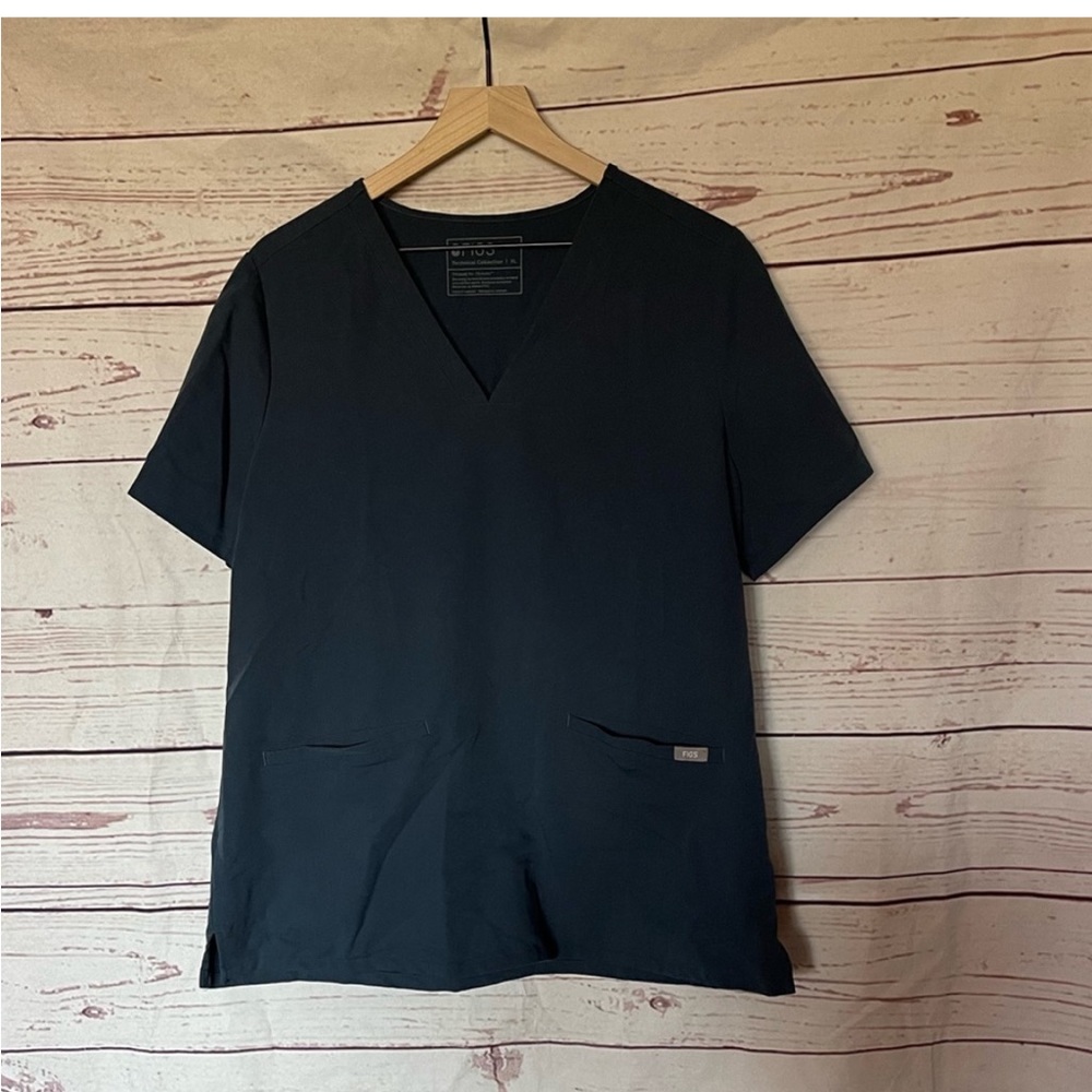 Figs Casma Scrub Top Dark Harbor Size XL
